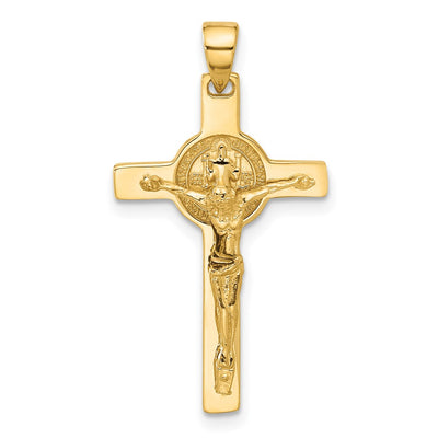 14K gold crucifix pendant