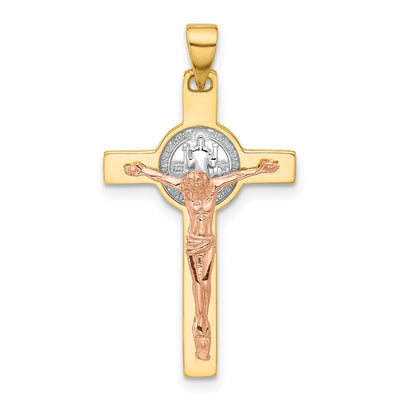 14K gold crucifix pendant