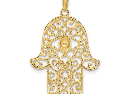 14k Yellow & Rhodium Pendants Style C4976 - Classique Jewelry Inc.