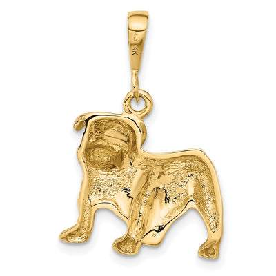 14K Bulldog Pendant
