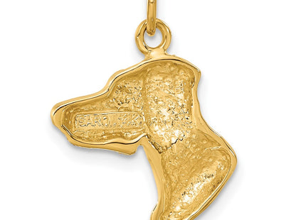 14K gold charm, another view