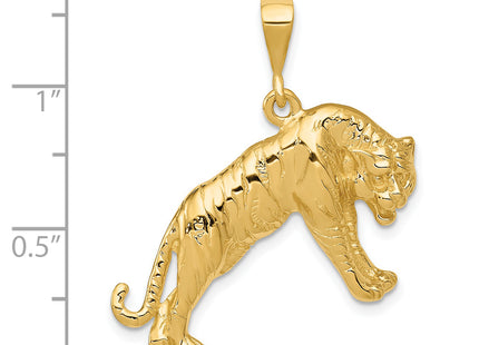 14k Tiger Charm, 31 x 29mm
