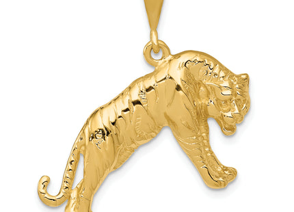 14k Tiger Charm, 31 x 29mm