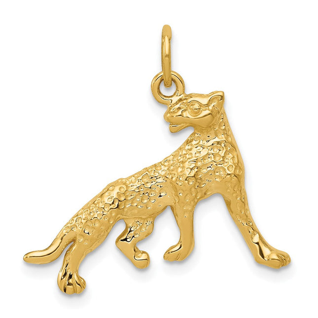 14k Tiger Charm, 31 x 29mm