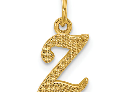 14KY Script Letter Initial Charm