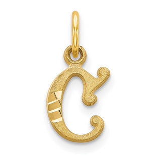 14k Letter C Initial Charm (Style C565C)