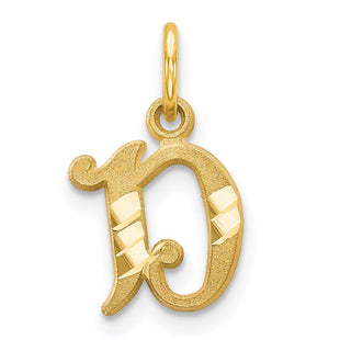 14k Letter D Initial Charm (Style C565D)