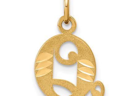 14k Letter Initial Charm (Small)