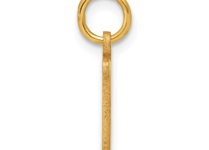 14k Letter U Initial Charm