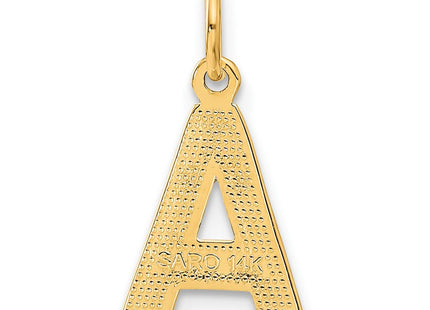 14k Letter A Initial Charm (Style C566A)