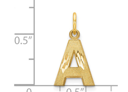 14k Letter A Initial Charm (Style C566A)