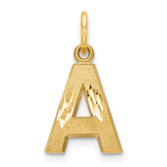 14k Letter Initial Charm, 15.05 x 10.34mm