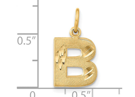 14k Letter B Initial Charm (Style C566B)