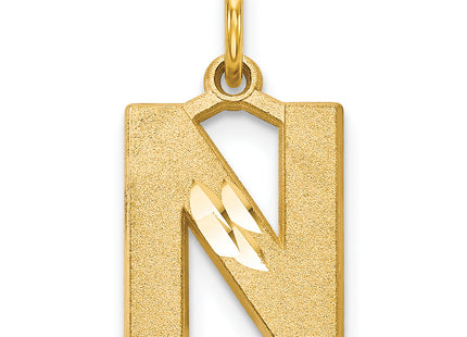 14k Letter Initial Charm