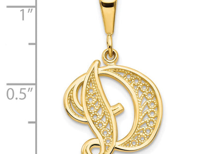 14k Yellow Gold Pendants Style C569D - Classique Jewelry Inc.