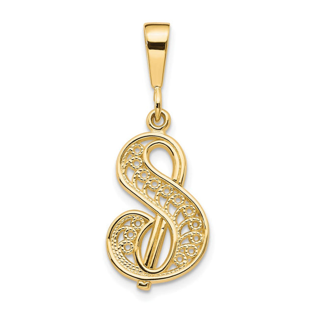 14k Yellow Gold Pendants Style C569S - Classique Jewelry Inc.