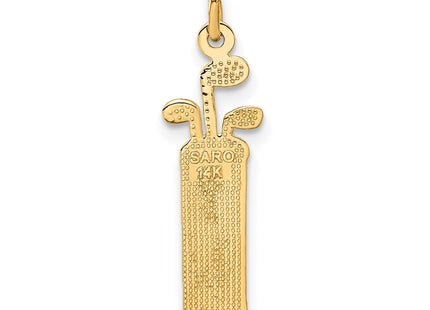 14K gold charm, another view