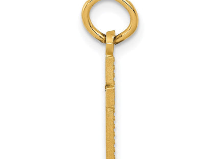 14k Tiny Cross Charm (Style C762)