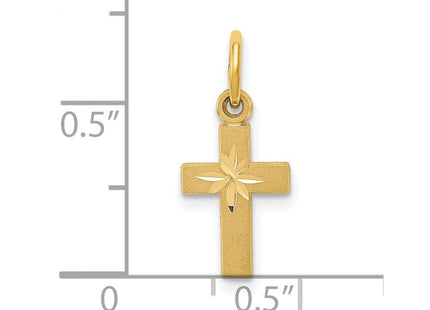 14k Tiny Cross Charm (Style C762)