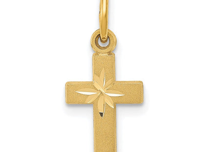 14k Tiny Cross Charm (Style C762)