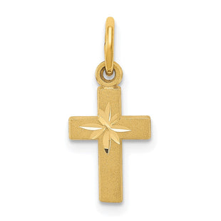 14k Tiny Cross Charm (Style C762)