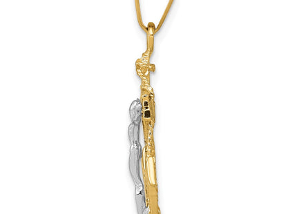14k Two-tone Pendants Style C811 - Classique Jewelry Inc.
