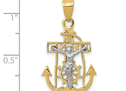 14k Two-tone Pendants Style C811 - Classique Jewelry Inc.