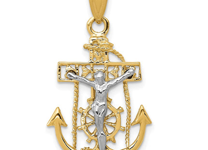 14k Two-tone Pendants Style C811 - Classique Jewelry Inc.