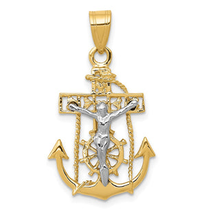 14k Two-tone Pendants Style C811 - Classique Jewelry Inc.
