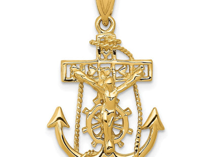 14k Mariners Cross Pendant (Style C812)