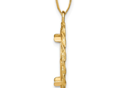 14K gold pendant, alternate view