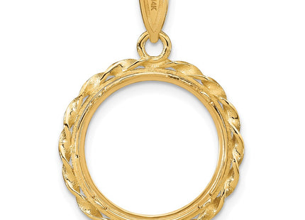 14K gold pendant, another view