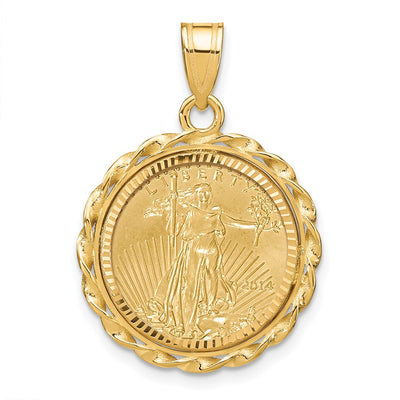 14K yellow gold pendant