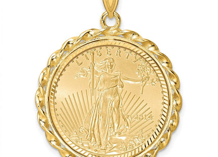 14k Yellow Gold Pendants Style C8180D - Classique Jewelry Inc.