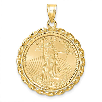 14K yellow gold pendant