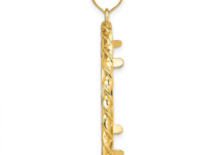 14K gold pendant, alternate view