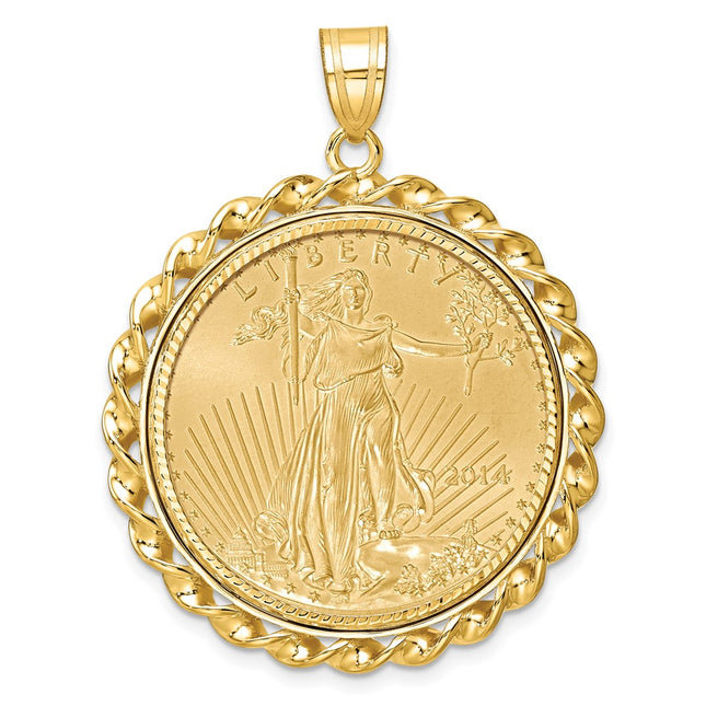 14k Yellow Gold Pendants Style C8180D - Classique Jewelry Inc.