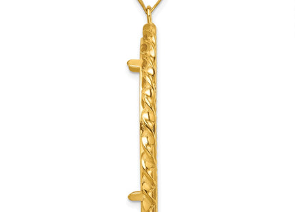 14K gold pendant, alternate view