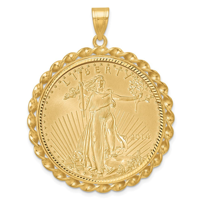 14k Yellow Gold Pendants Style C8180D - Classique Jewelry Inc.