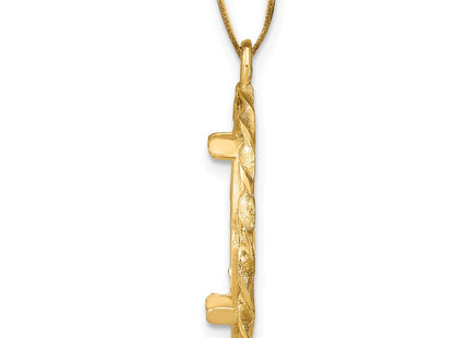 14K gold pendant, alternate view