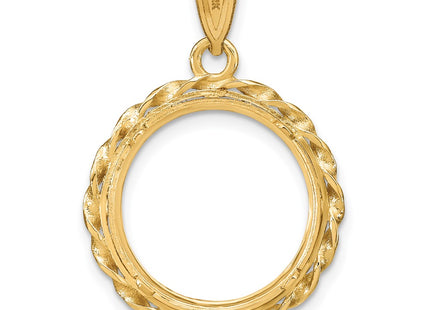 14K gold pendant, another view
