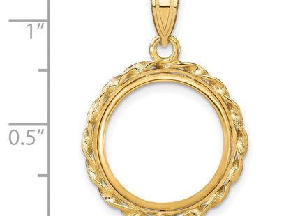 14K gold pendant, further view