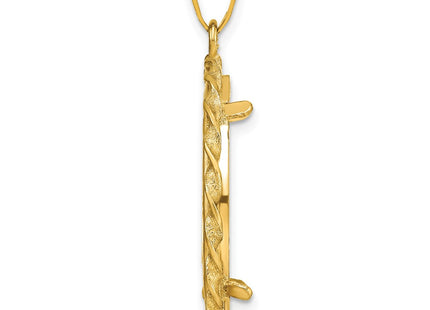 14K gold pendant, alternate view