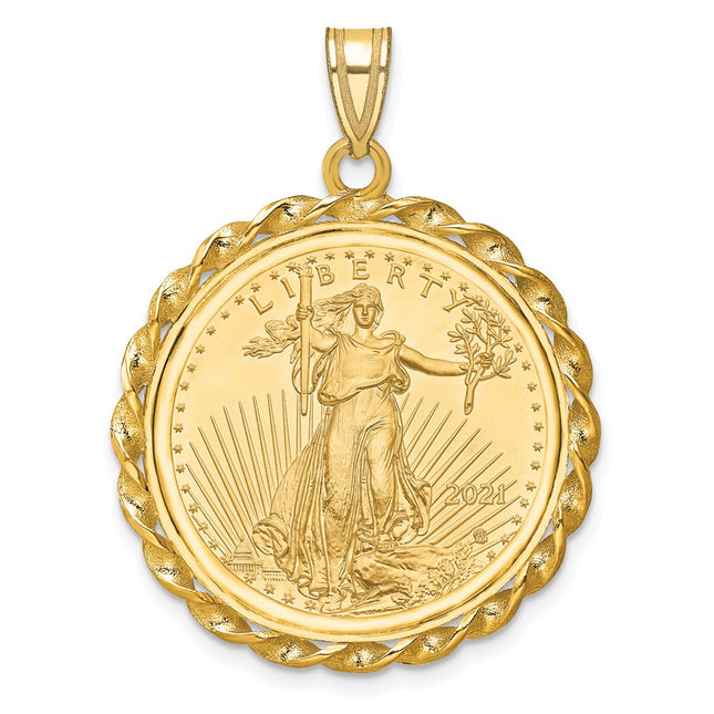 14k Yellow Gold Pendants Style C8180 - Classique Jewelry Inc.