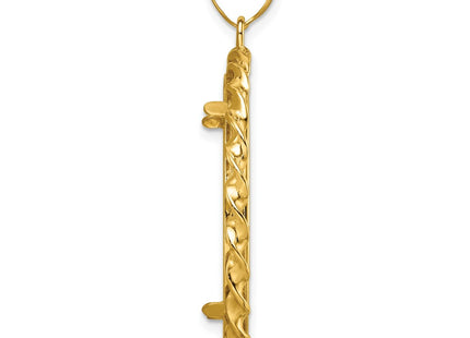 14K gold pendant, alternate view