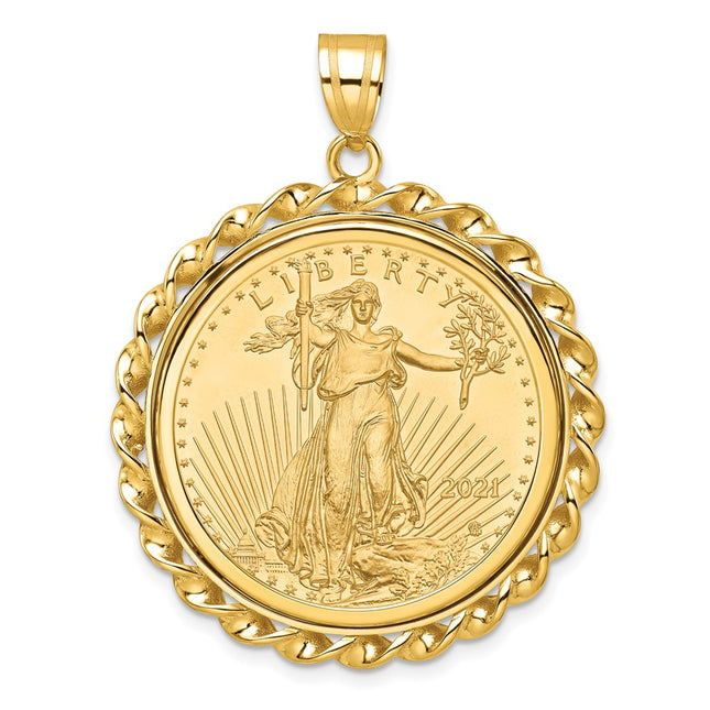 14k Yellow Gold Pendants Style C8180 - Classique Jewelry Inc.