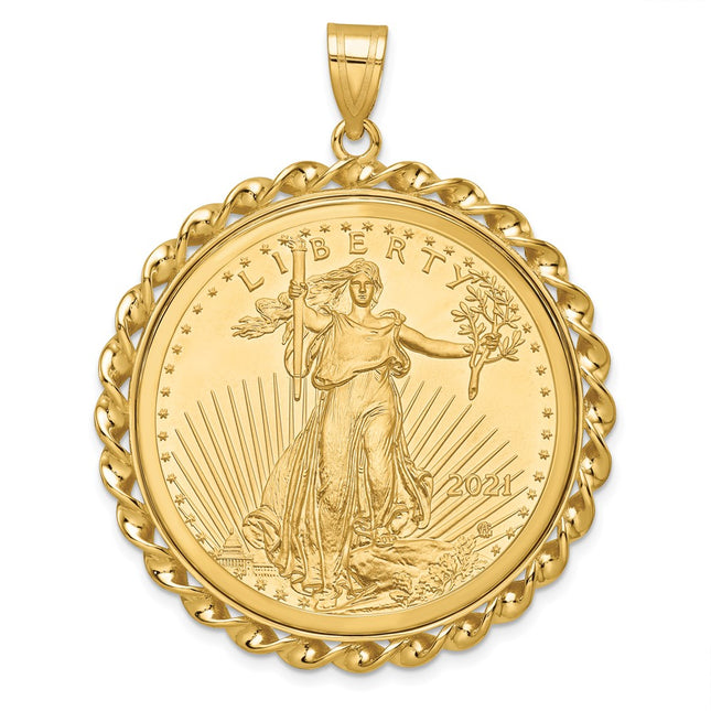 14k Yellow Gold Pendants Style C8180 - Classique Jewelry Inc.