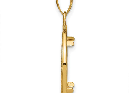14K gold pendant, alternate view