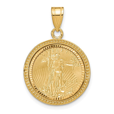 14K yellow gold pendant