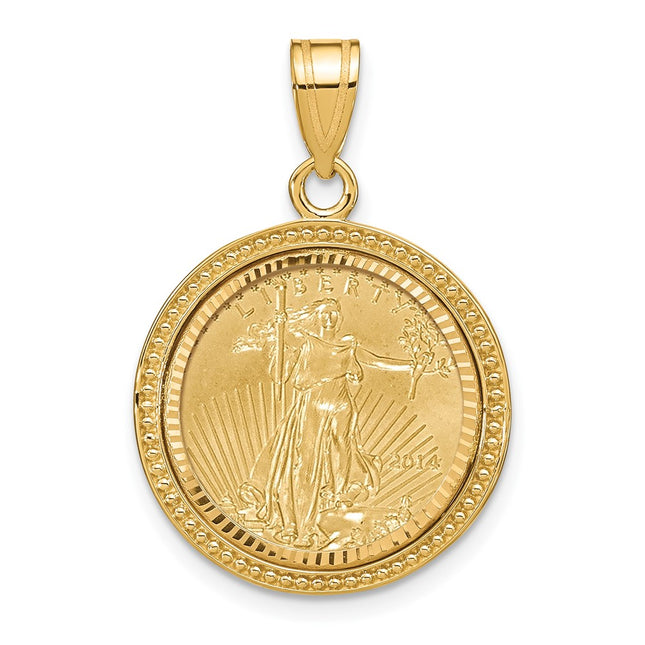 14k Yellow Gold Pendants Style C8183D - Classique Jewelry Inc.